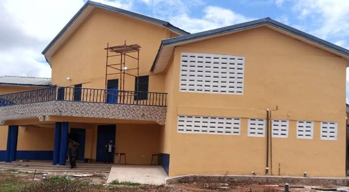 Completion of Assembly Hall at Techiman Senior High School, Techiman.